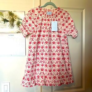 Hill House Home The Katherine Seashell & Mermaid Print Mini Poplin Nap Dress